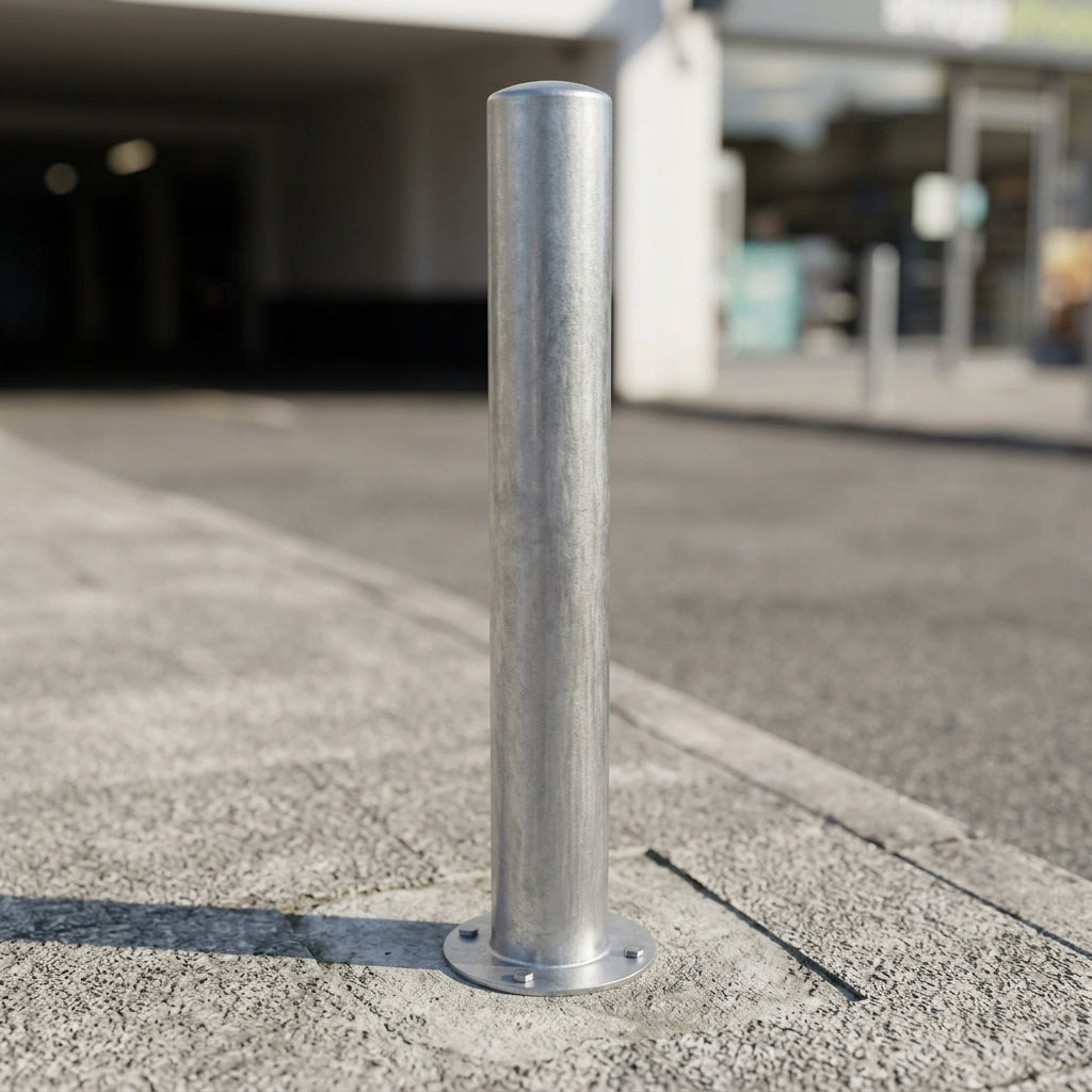 1200mm Galvanised Mild Steel Bollard – Fixed Security Post (view 2)