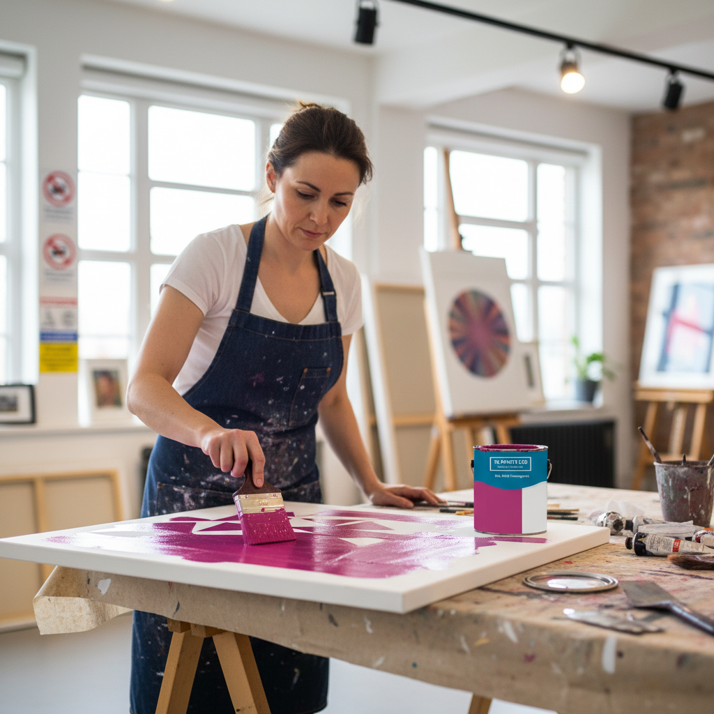 Premium Telemagenta Paint - High-Performance Color Finish for Various Applications