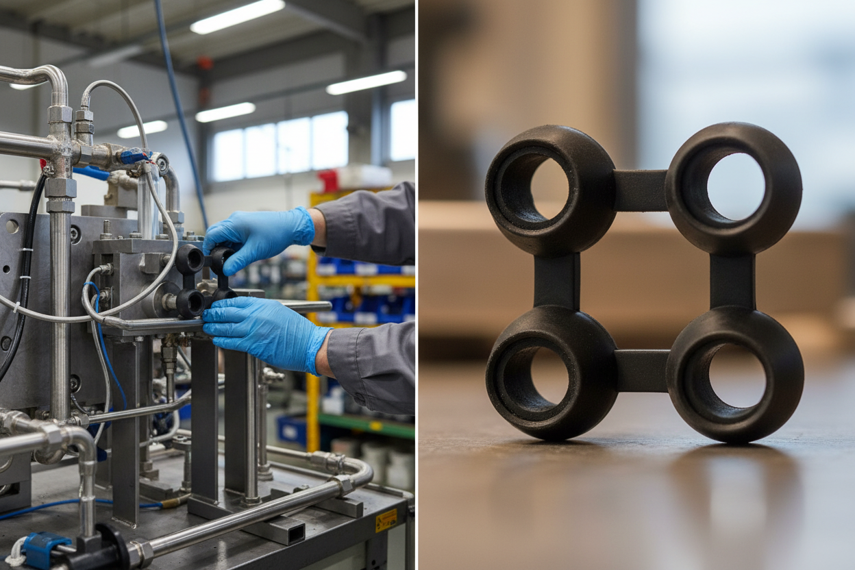 High-Performance Connector for Rubber Mats - Durable and Slip-Resistant Design for Walkways and Custom Shapes