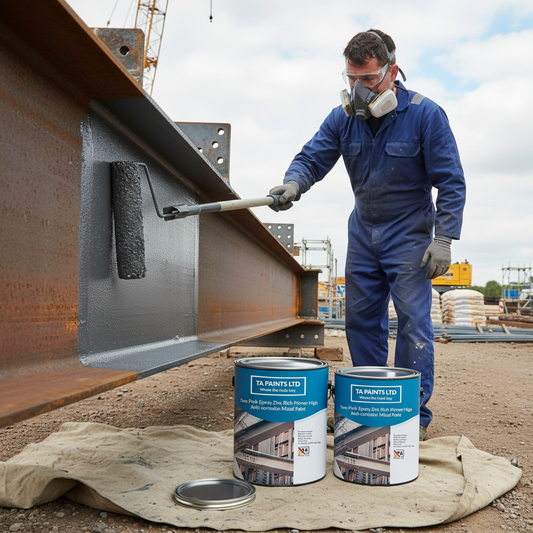 Premium Two Pack Epoxy Zinc Rich Primer for High Anti-Corrosion Protection on Metal and Fibreglass Surfaces