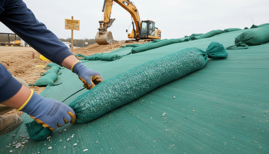 Premium Gravel Bags for Silage Clamp - Flexible, Heavy Duty, 1m x 0.20m Size, 50pcs Pack, 15kg Weight Each