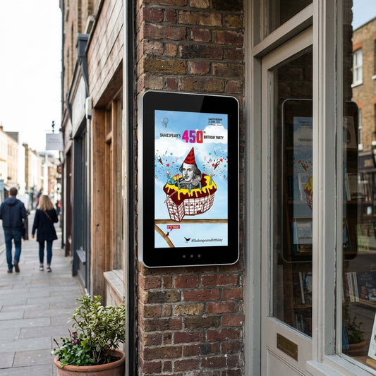 Outdoor PCAP wall-mounted touch screen display IP65 ultra high brightness