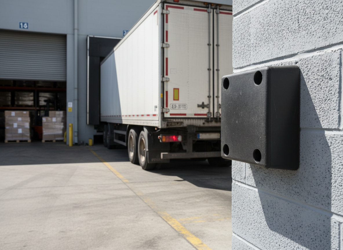 Premium Heavy Duty Rubber Dock Bumper with 4 Fixing Holes for Enhanced Protection - 330 x 305 x 100 mm