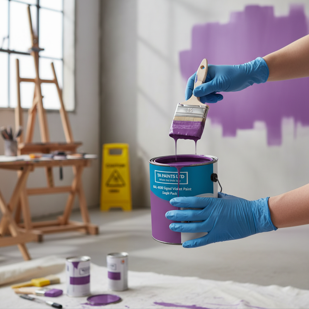 Premium RAL 4008 Signal Violet Paint - High-Performance Finish for Industrial Applications