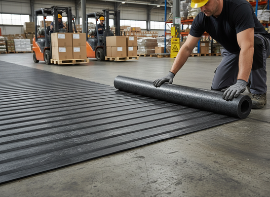 Premium Heavy Duty Rubber Matting for Horsebox Flooring and Kennels - 12000 x 914 x 6mm