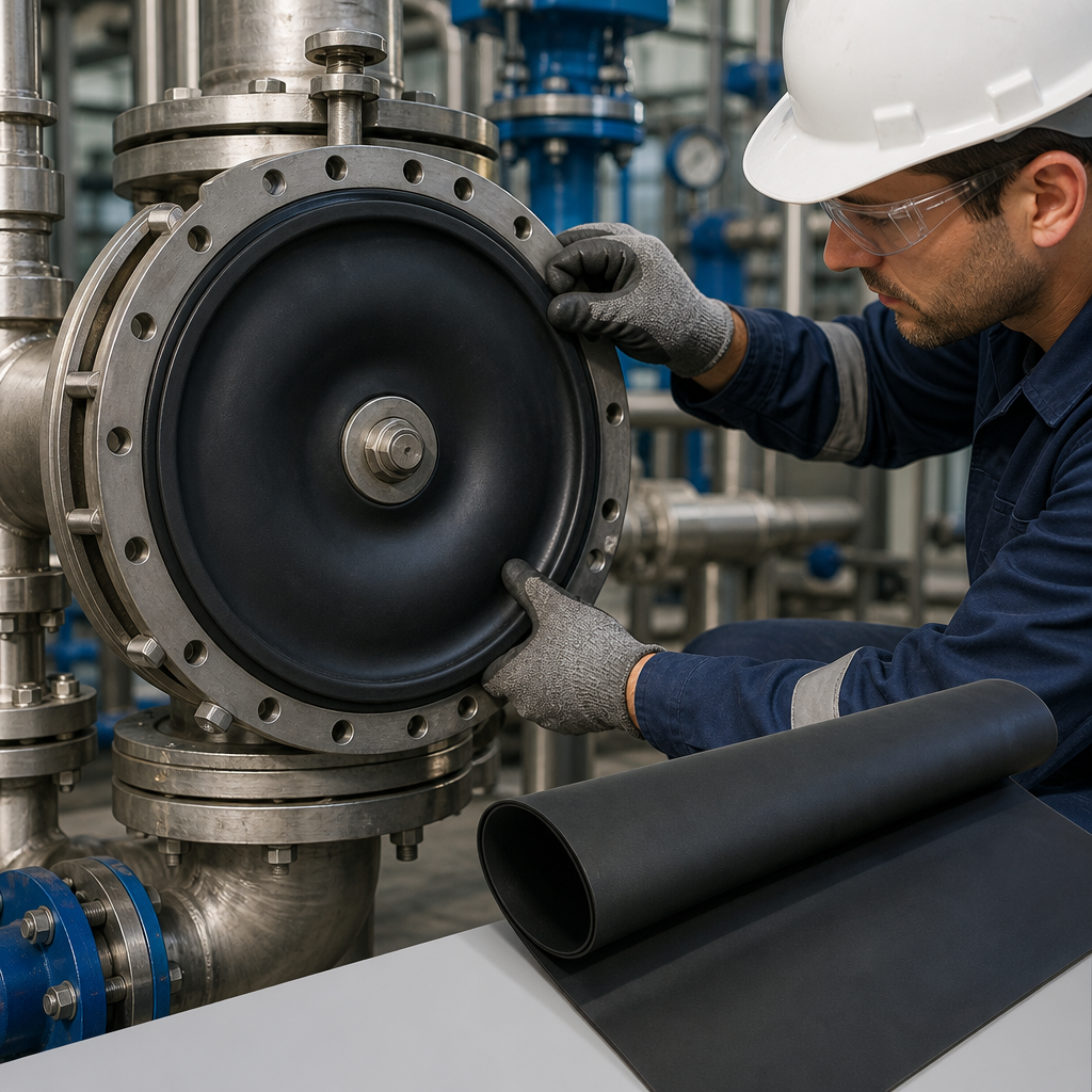 Nitrile Nylon Insertion Diaphragm Sheeting for Industrial Applications