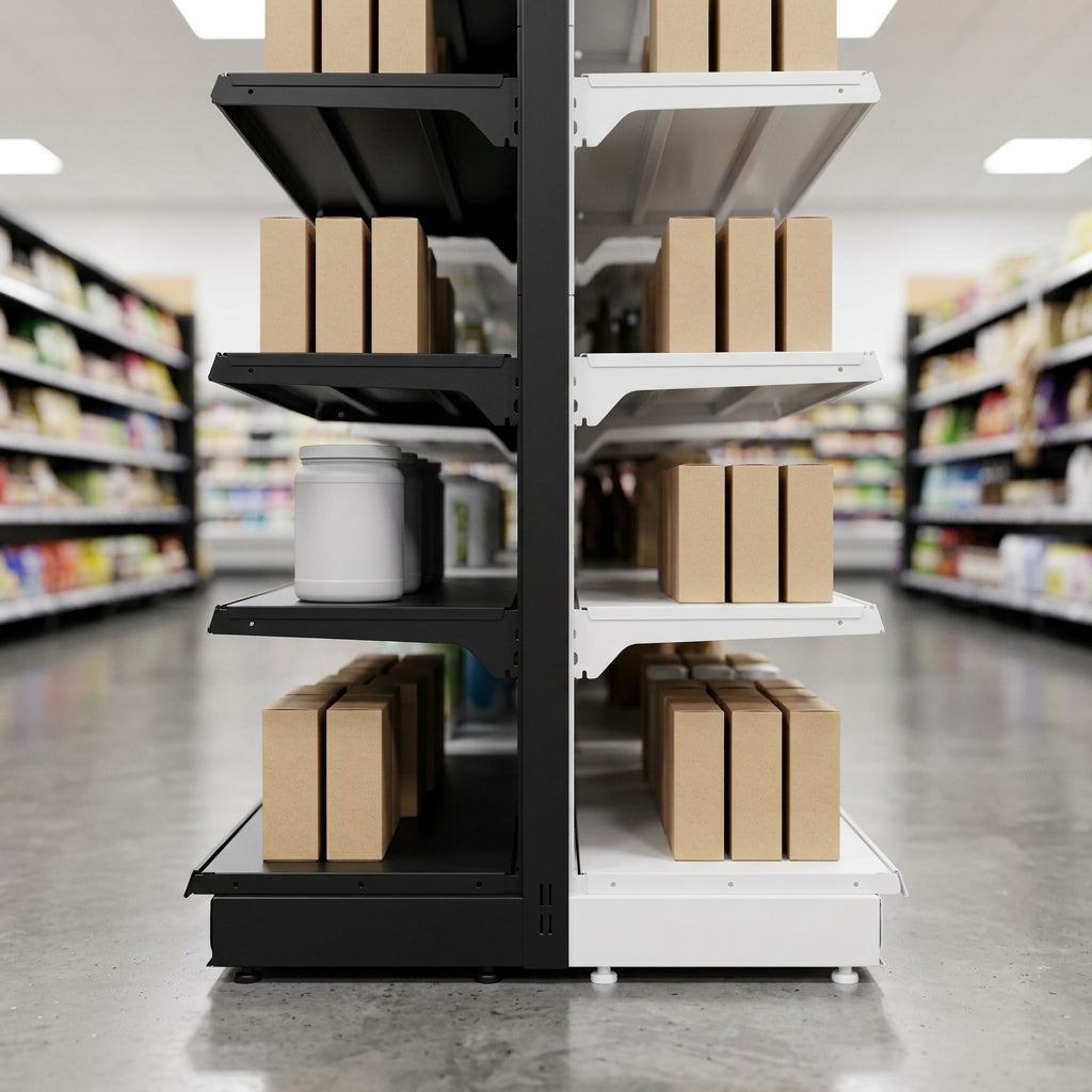 1.4m End Promo Bay Shelving Unit | 570mm Base | Multiple Widths (view 2)