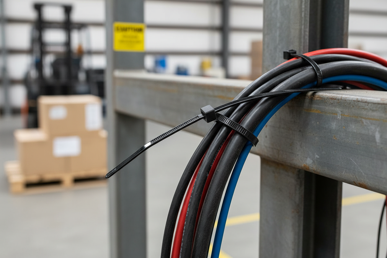 Premium Cable Ties for Connecting Matting - Heavy Duty Nylon Plastic, Pack of 100 for Versatile Installation