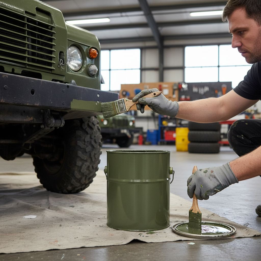 Professional Heavy Duty Polyurethane Enamel Paint for Military and Off-Road Vehicles - Tough, Glossy Finish in Nato Colors
