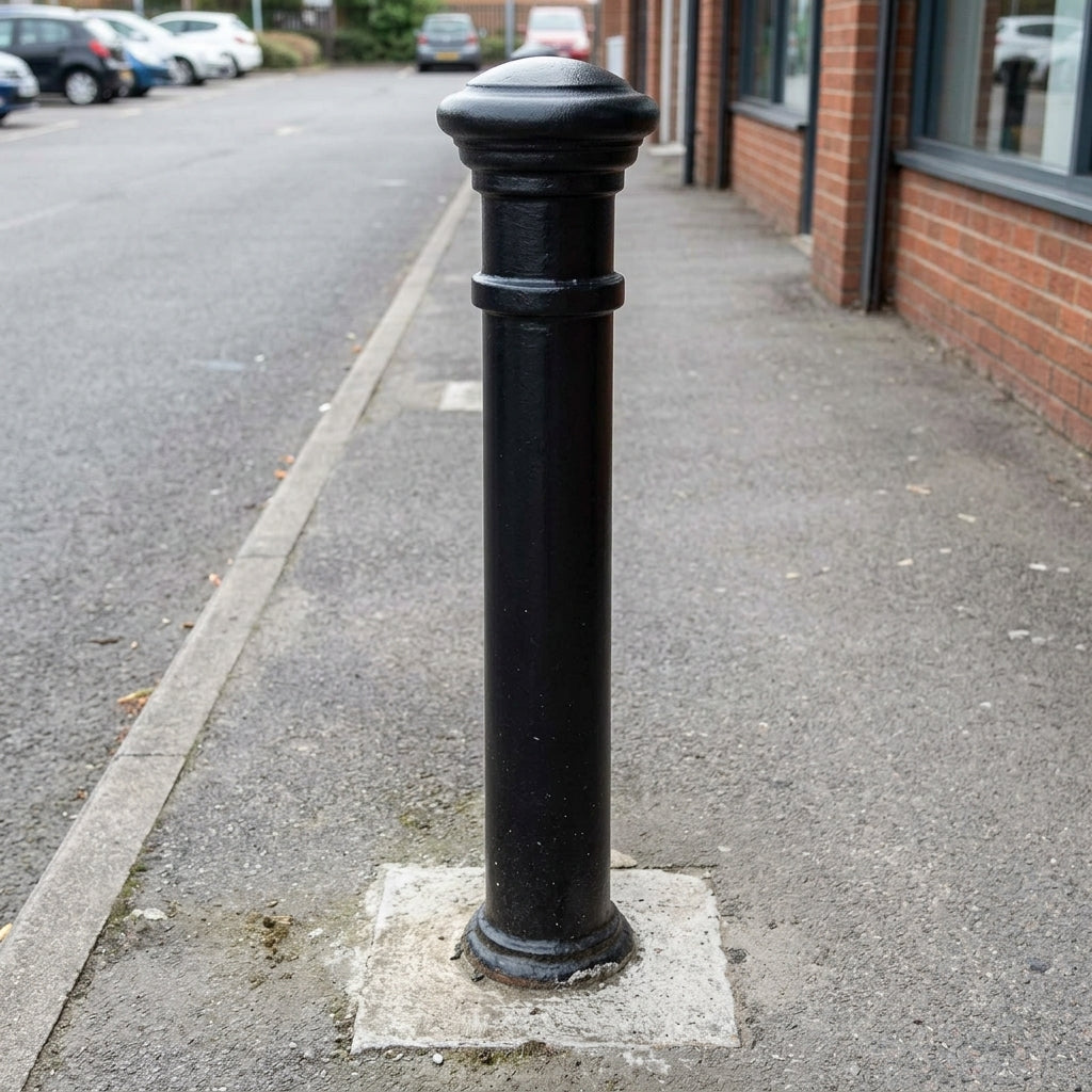 1300mm Manchester Bollard Galvanised Root Fixed