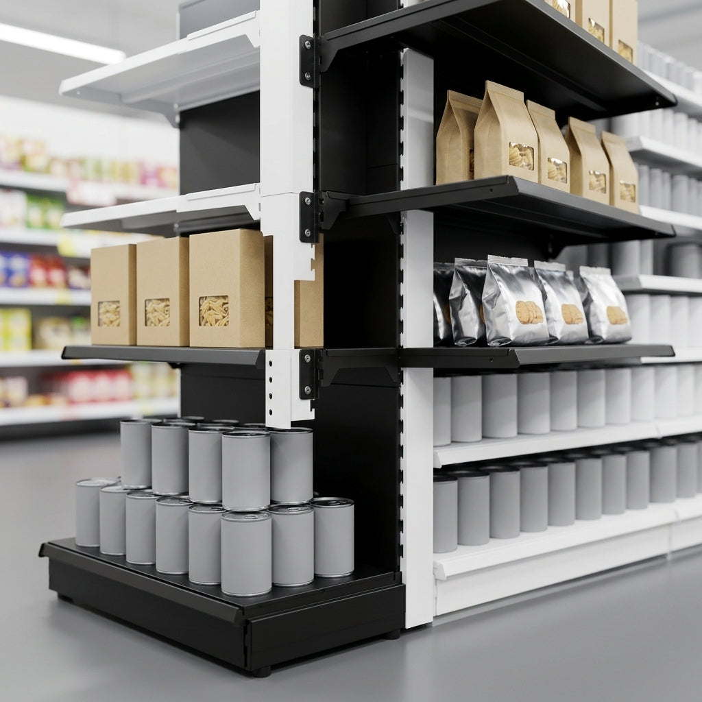 1.6m End Promo Bay Shelving Unit 570mm Base 470mm Uppers (view 2)