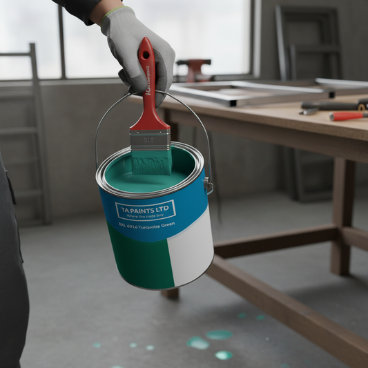 Premium Universal PU Enamel Turquoise Green Paint for Indoor and Outdoor Use - Quick-Drying and Durable Finish