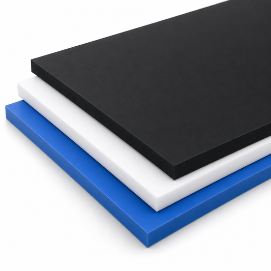 Polypropylene Black / White / Blue [MOQ 300] Sheet 3.5mm thick for Signage & displays