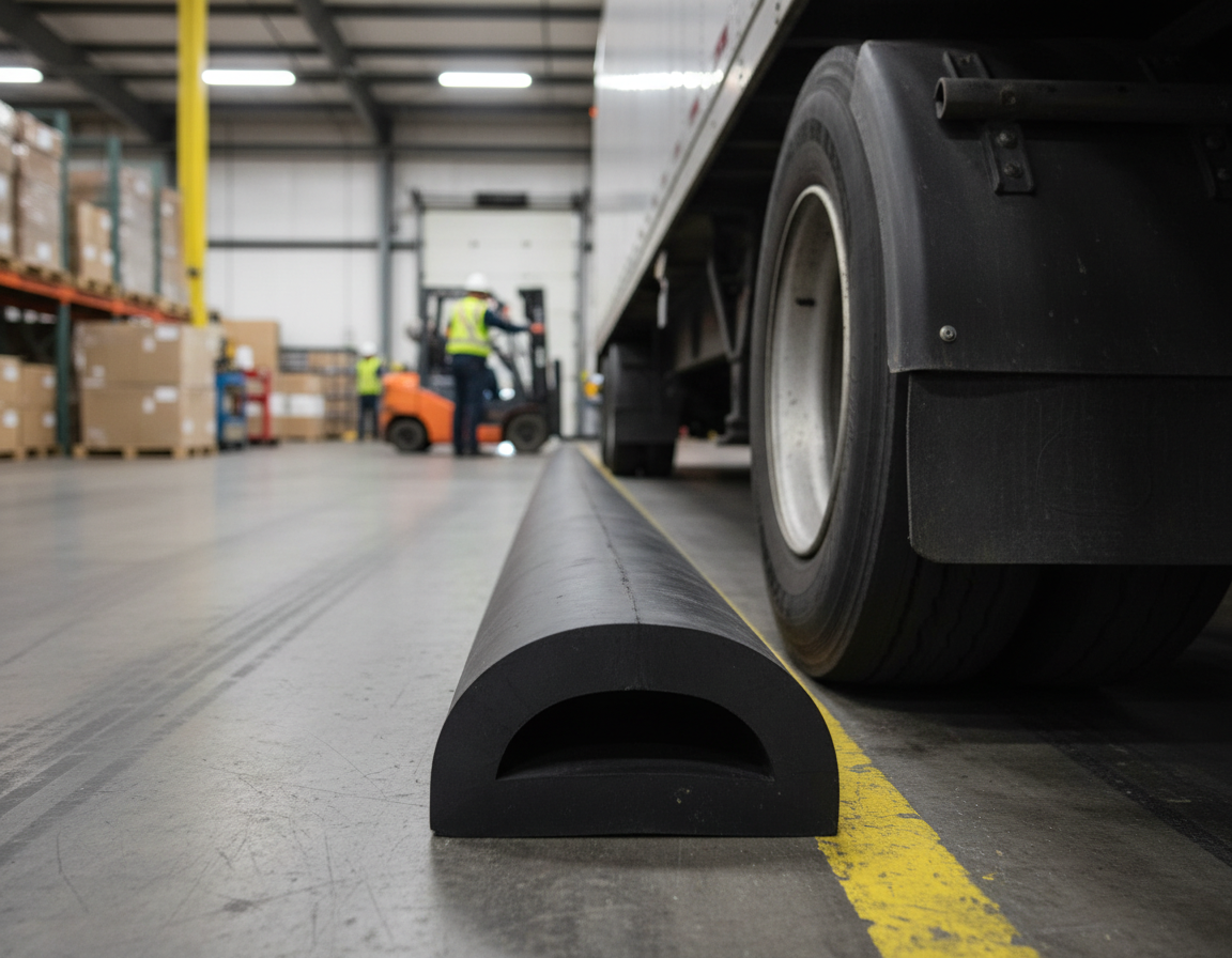 Premium D-Profile Rubber Extrusion 30 x 16 x 12500 mm - Impact Absorbing Protection for Versatile Applications