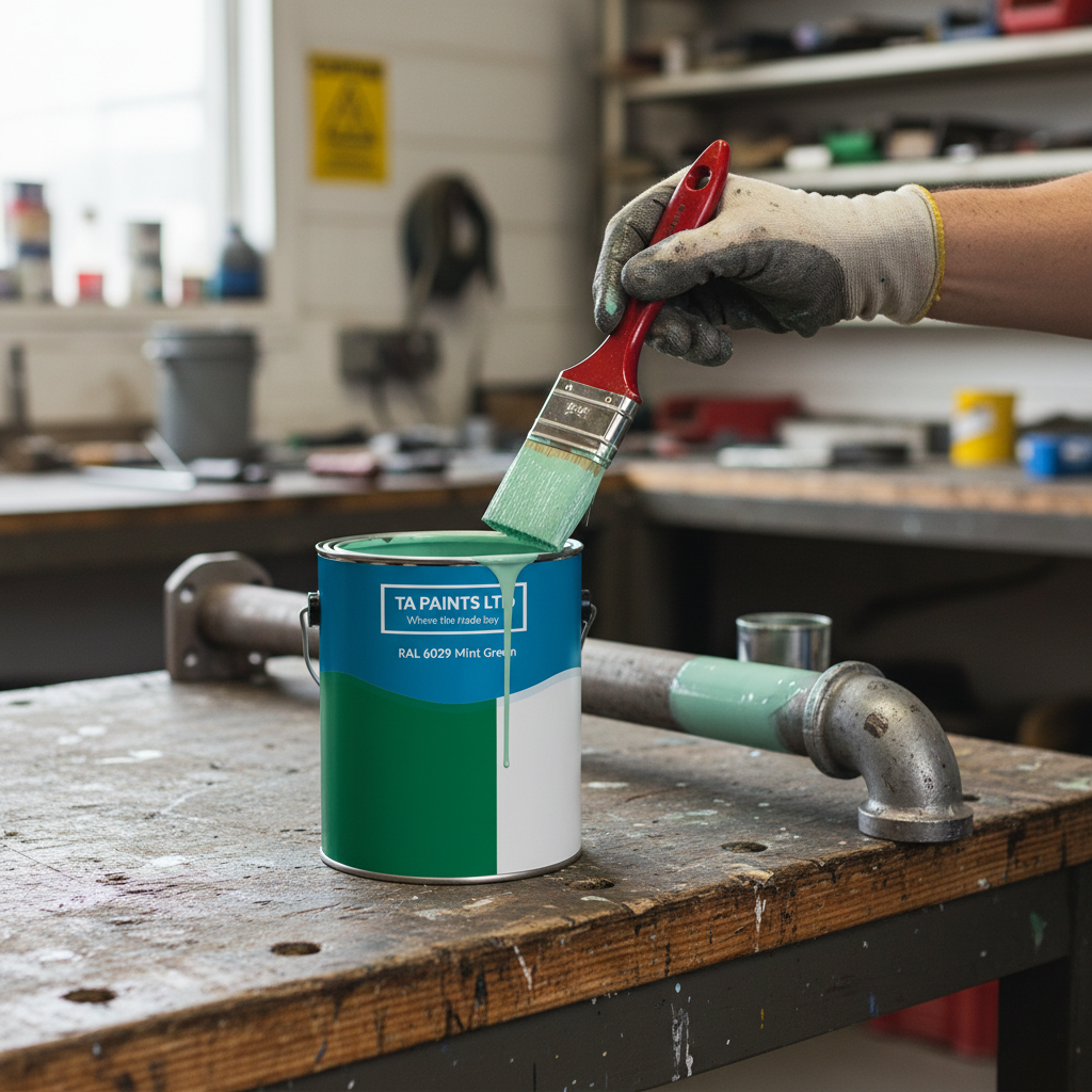 Premium Mint Green Universal PU Enamel Paint - Durable, Quick-Drying, Indoor & Outdoor Use