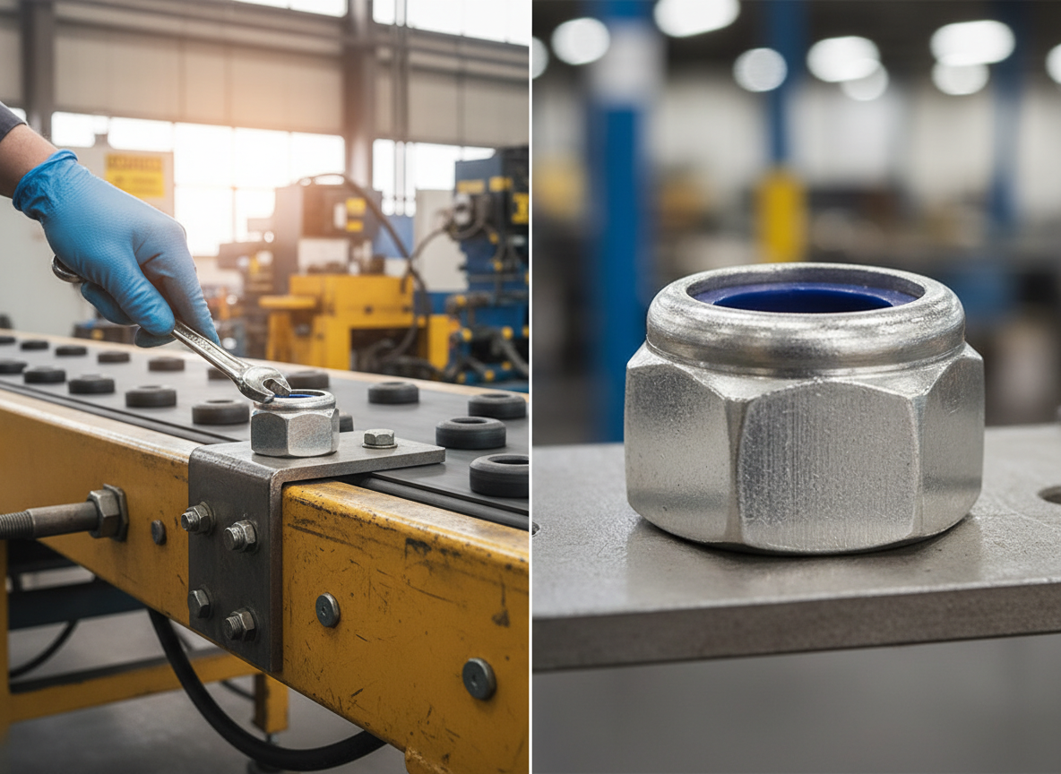 Premium M10 Nyloc Nut Fixing - Heavy Duty Fastener with Lightweight Design for Secure Applications