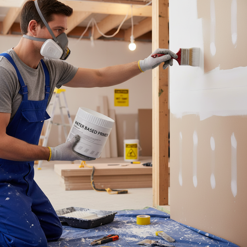 Premium Water-Based Primer 500ml for Porous Surfaces - Quick Drying, Moisture Resistant, Ideal for Wood, Concrete, Stone, and Marble