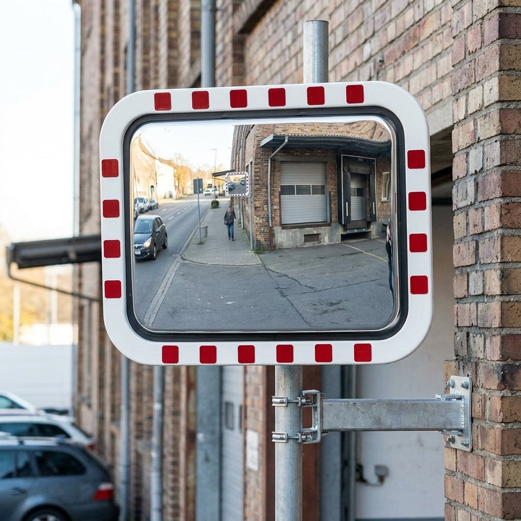 600×800mm Square IceFree Traffic Mirror, Stainless Steel (view 2)