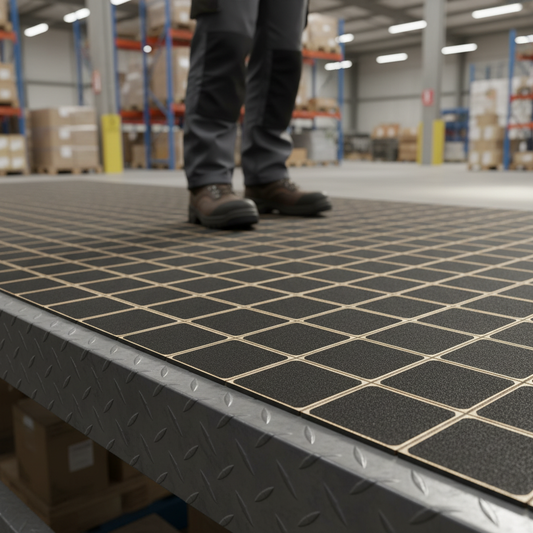 Premium Anti-Slip Safety Grip Tiles 140mm x 140mm - Durable Self-Adhesive Surface Protection (Pack of 10)