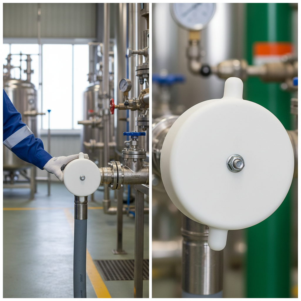 Premium Polypropylene Female URT Blanking Cap for Threaded Hose Couplings, Chemically-Resistant and Durable Design