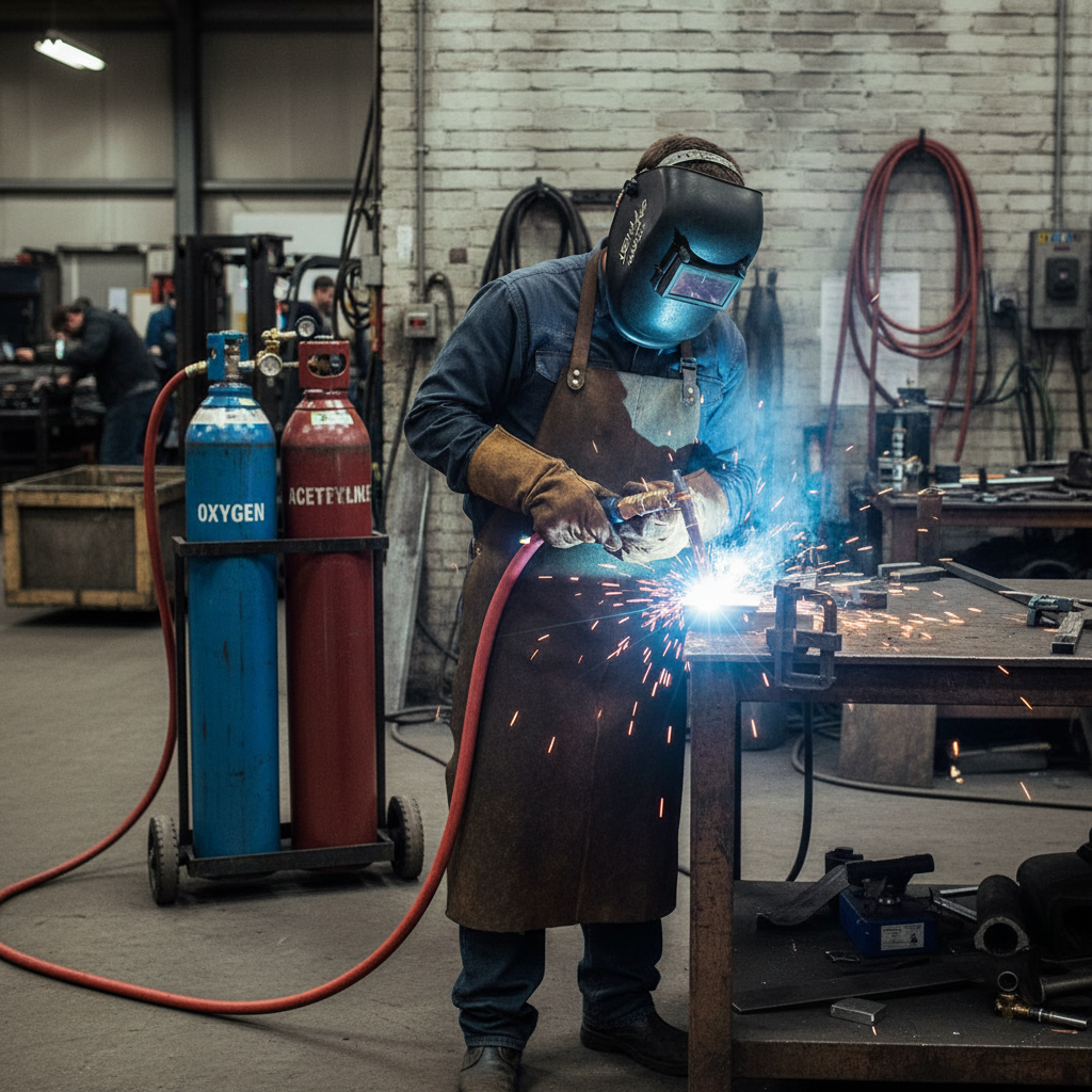 Premium Heavy Duty Oxy/Acetylene Twin Welding Hose - 20bar Pressure, NBR Compounds, Flame Retardant and Abrasion Resistant
