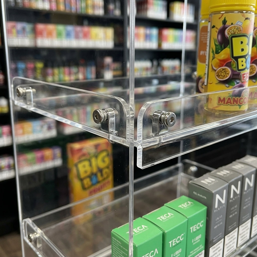 560mm wide countertop vape display stand, 720mm high (view 2)