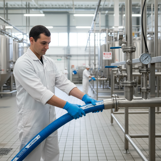 Premium 6 Bar Milk Tanker Hose - Flexible, Durable, and Abrasion Resistant for Food Applications
