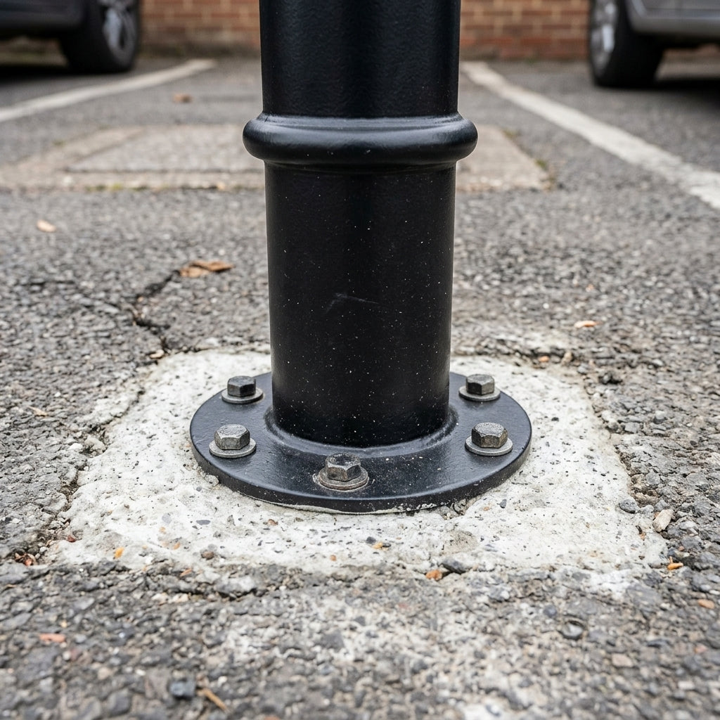 Ornamental Mild Steel Bollard – Galvanised with Optional Coating (view 2)