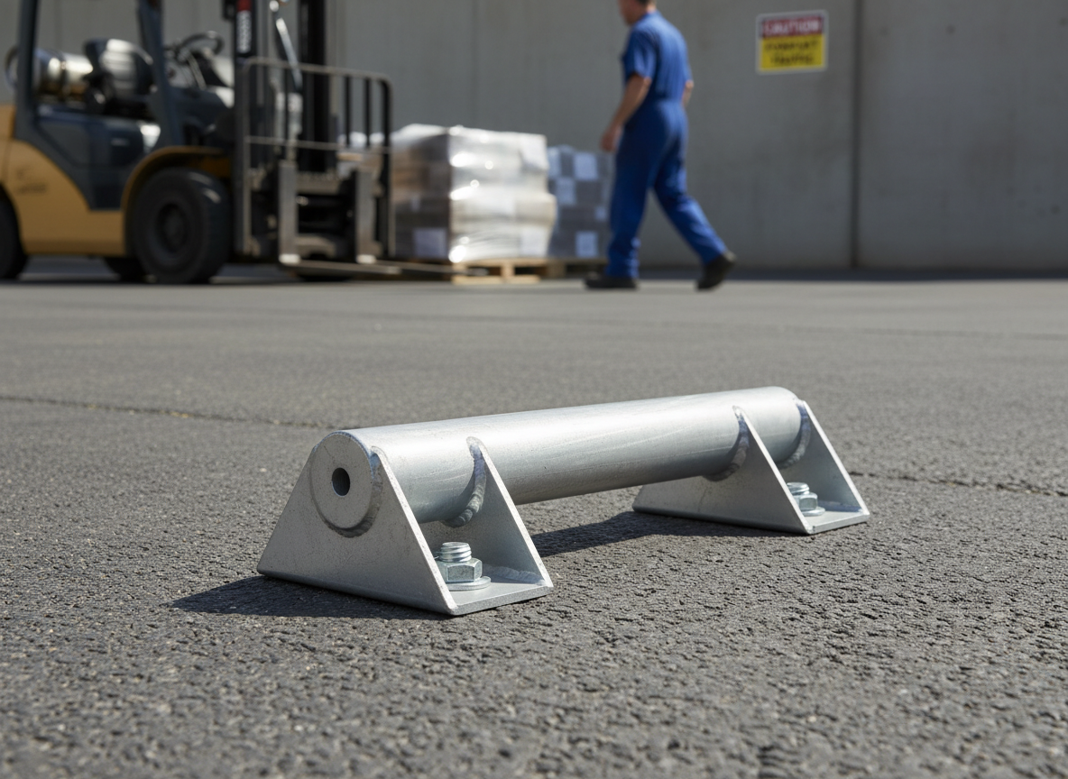 Premium Heavy Duty Steel Kerb 600mm Long x 100mm High with Welded Fixing Plates - High-Quality Professional Grade for Industrial and Commercial App...