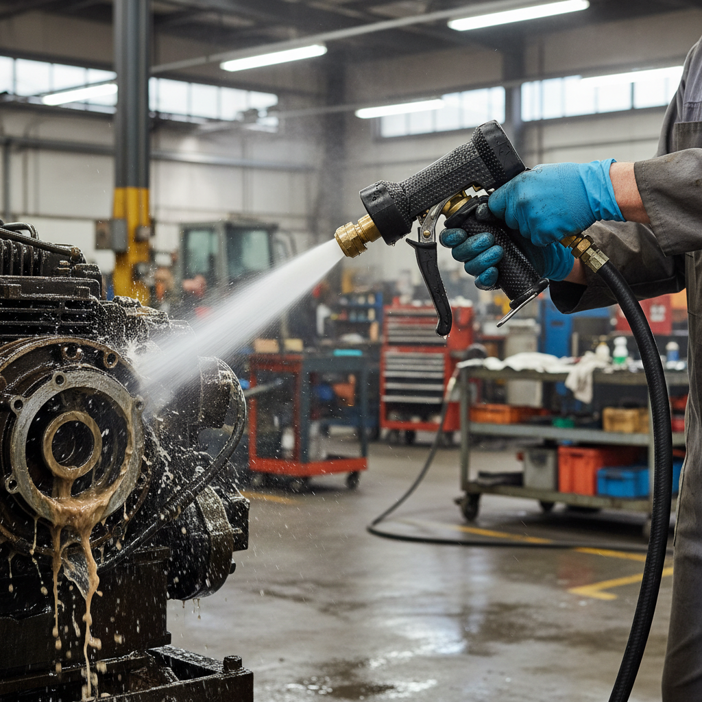 Premium Heavy Duty Wash Down Water Gun with Rugged Brass Body and High Flow Rate for Industrial Use