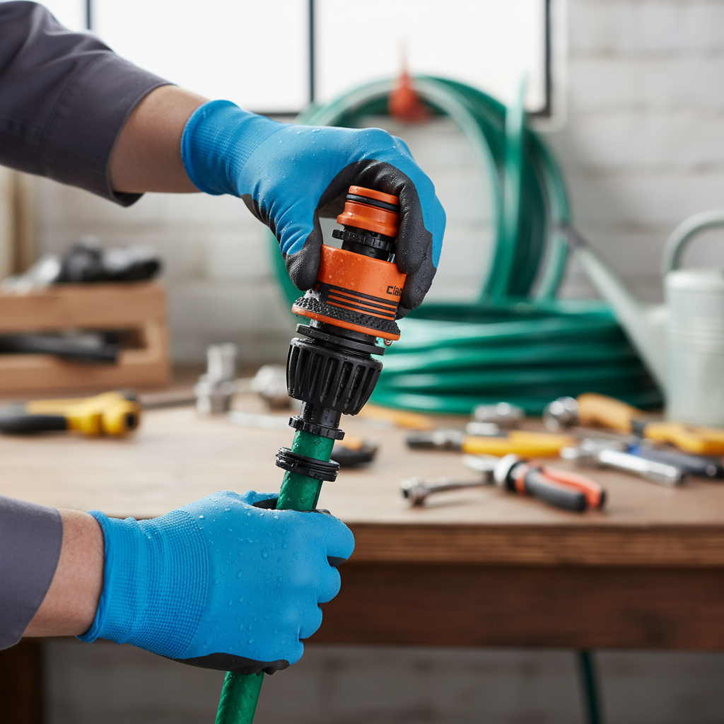 Premium Universal Coupling for 1/2" & 5/8" Hoses - Durable, Leak-Free Connection with Stippled Grip