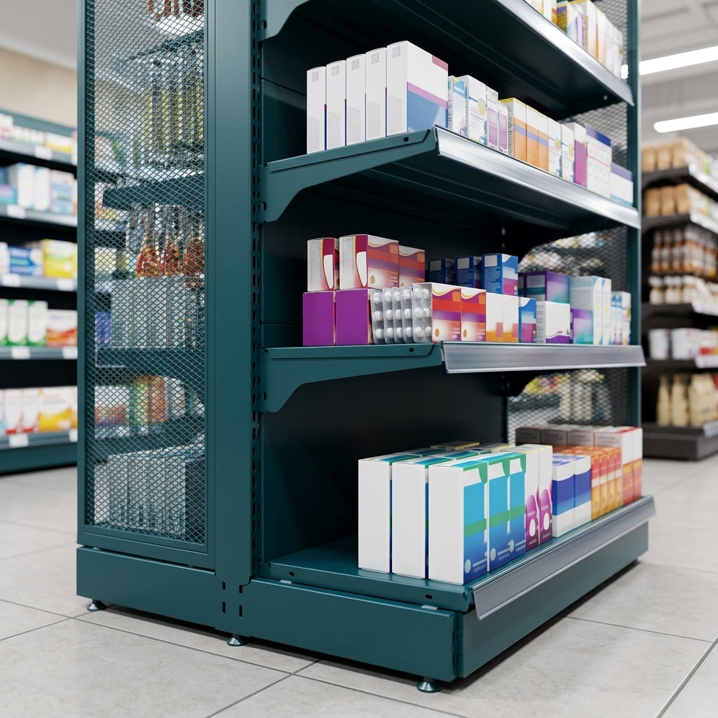 Pharmacy Standard Gondola Island Display Unit (view 2)