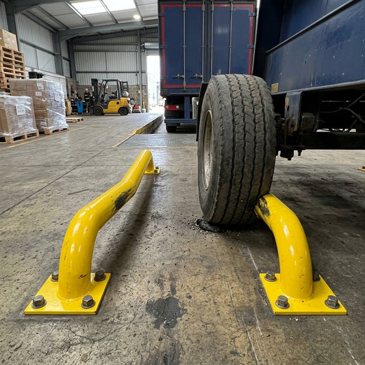 Cranked HGV Wheel Guide 1800mm – Galvanised Steel Pair