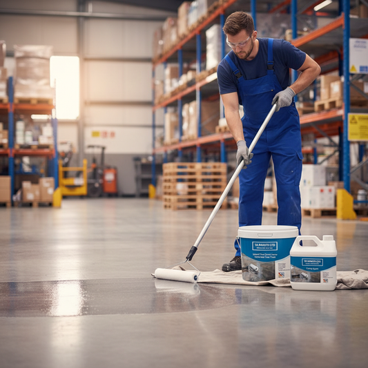 High-Performance Clear Solvent Free Epoxy Sealer for Concrete Floors - Durable Gloss Finish, Moisture and Chemical Resistant