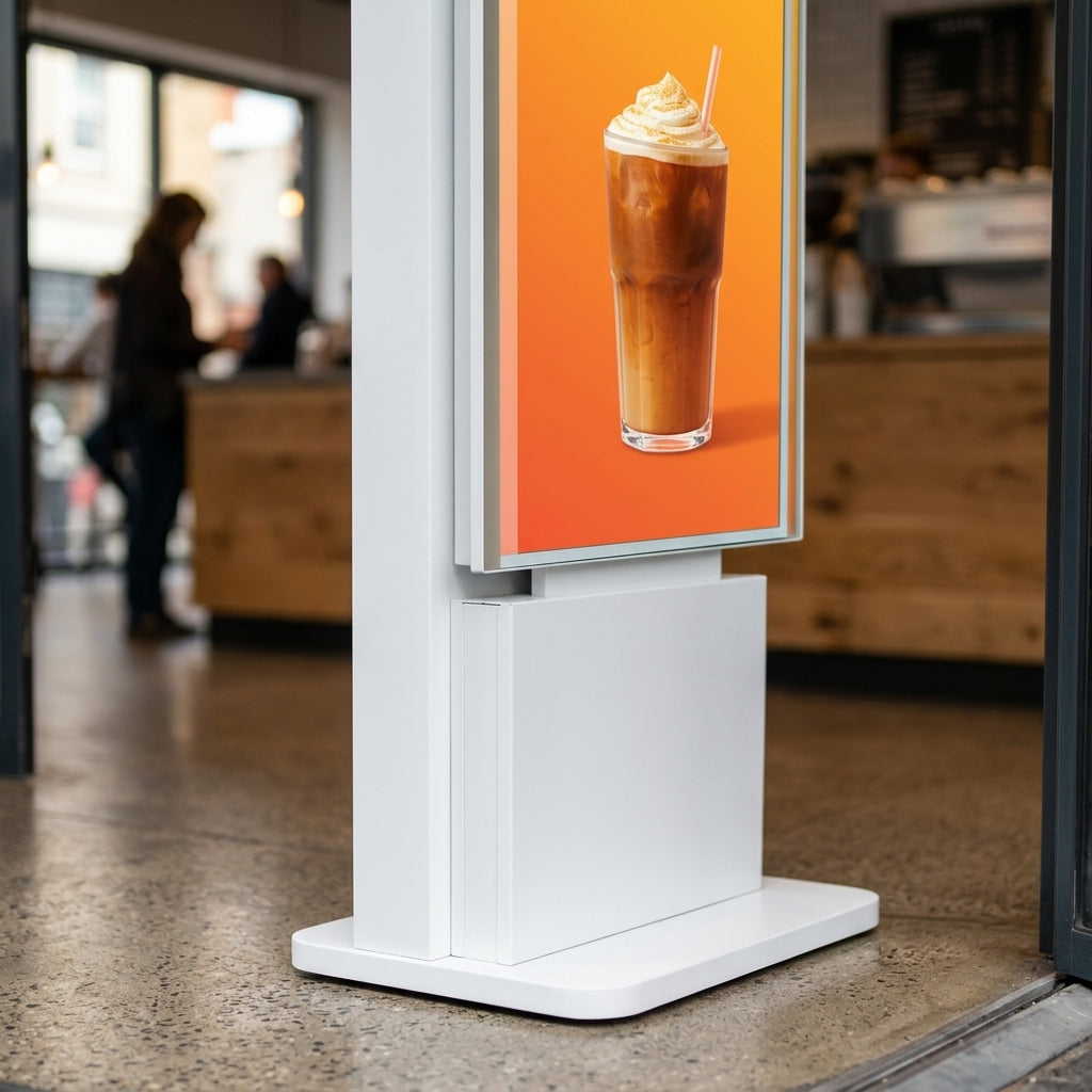 LED Slimline Freestanding Digital Signage Totem 50–65 inch (view 2)