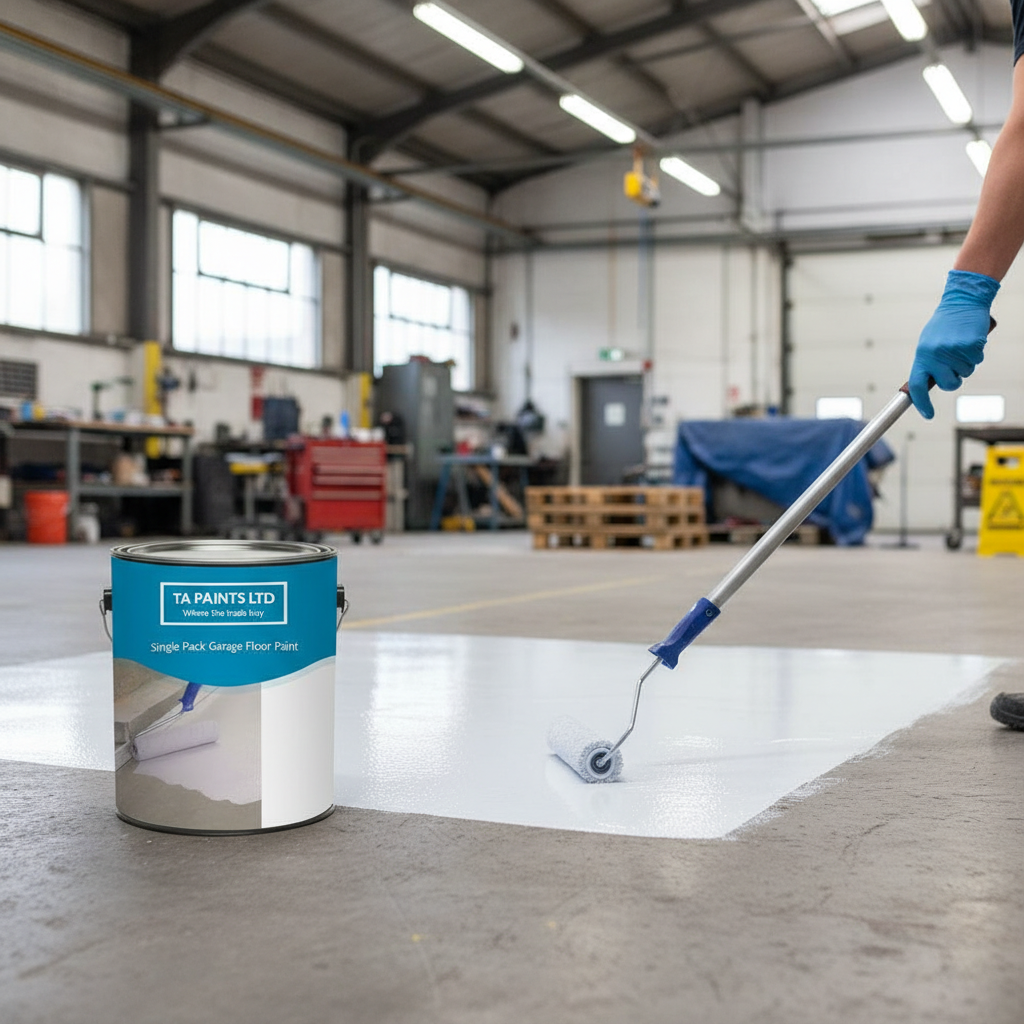 Premium Universal PU Enamel Floor Paint for Concrete and Metal - Durable, UV Resistant with Excellent Chemical Resistance