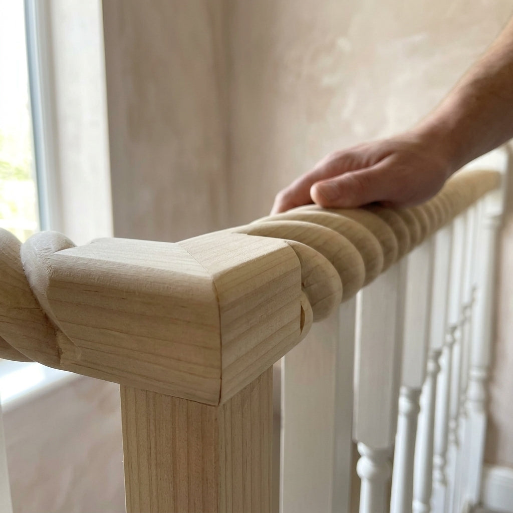 39mm x 1050mm Tulip Rope Twist Rail (view 2)