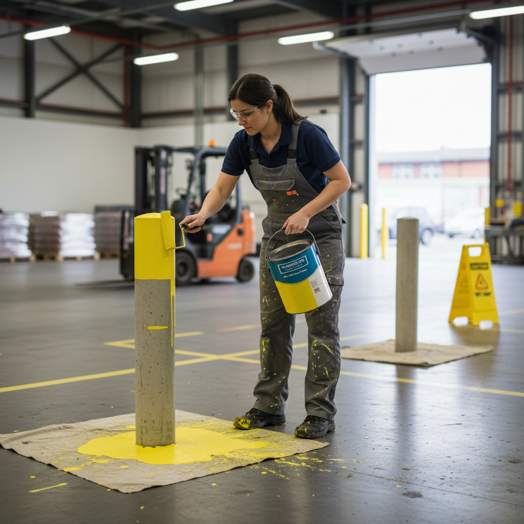 Premium High-Visibility Yellow Paint for Commercial Use - Ideal for Safety and Promotional Applications