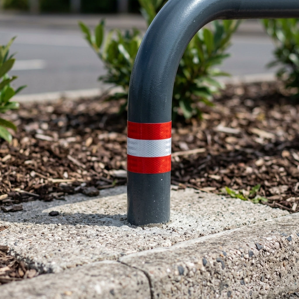 76mm Galvanised Steel Hoop Barrier 1000mm Above Ground (view 2)