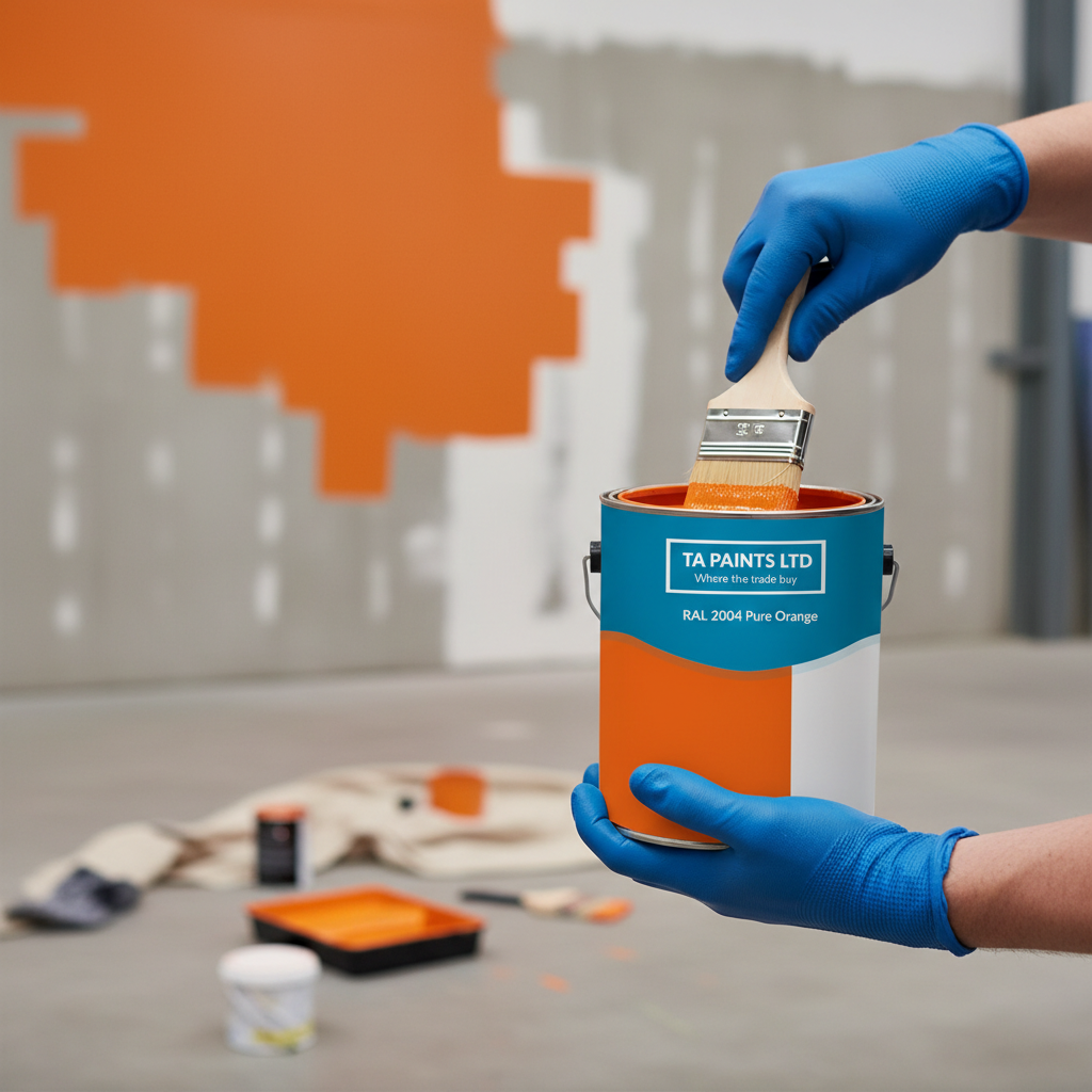 Premium High-Performance Pure Orange Paint for Vibrant Commercial Spaces - High-Quality Professional Grade for Industrial and Commercial Applications