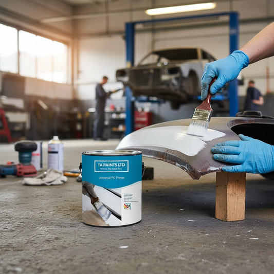 Premium Multi-Purpose Anti-Corrosive Zinc Phosphate Primer for Steel, Metal, and Wood Surfaces - Fast-Drying and Weather-Resistant Undercoat