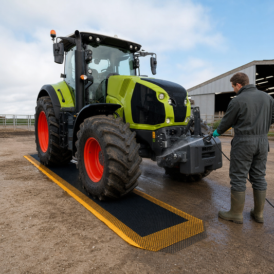 Disinfectant Tractor Mats 1m x 6m for Biosecurity Applications (Pack of 2)