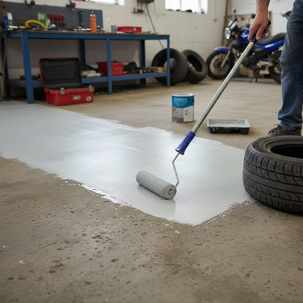 Premium Universal PU Non Slip Anti Skid Garage Floor Paint for Concrete, Metal, Wood, and Stone - Easy Application with Textured Finish