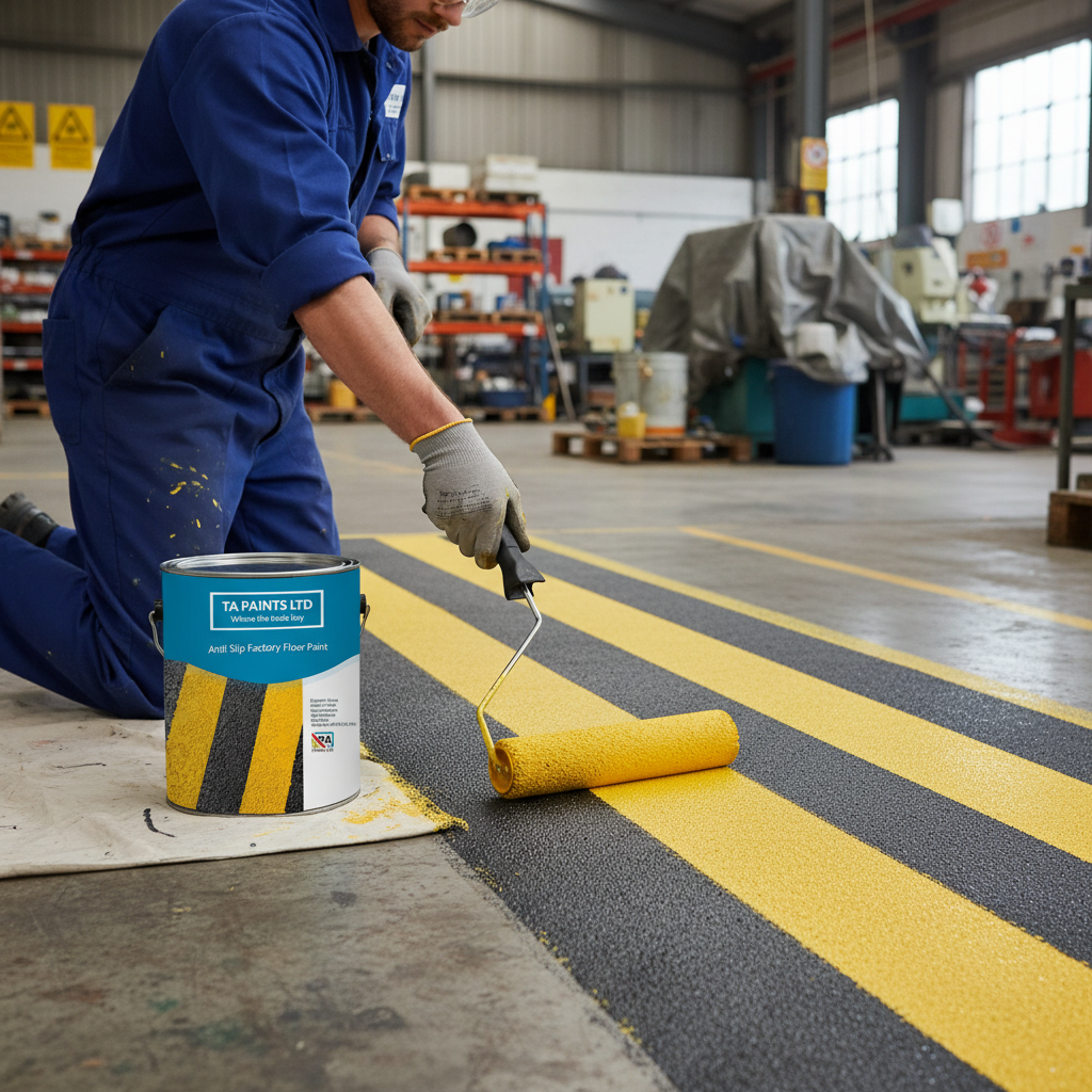 Premium Anti-Slip Factory Floor Paint - High-Performance Polyurethane for Moisture-Prone Environments