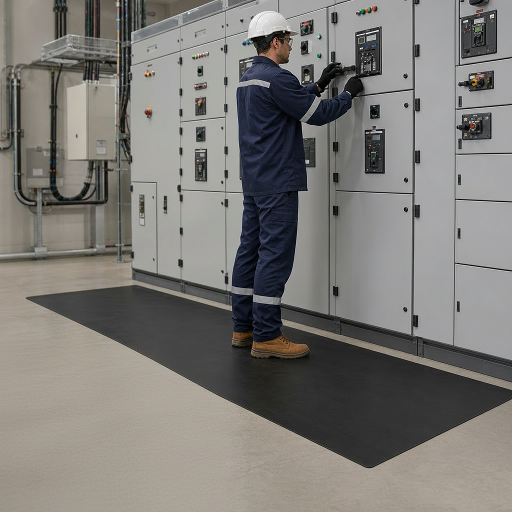 Heavy Duty Electrical Safety Matting 650V for Switchboards