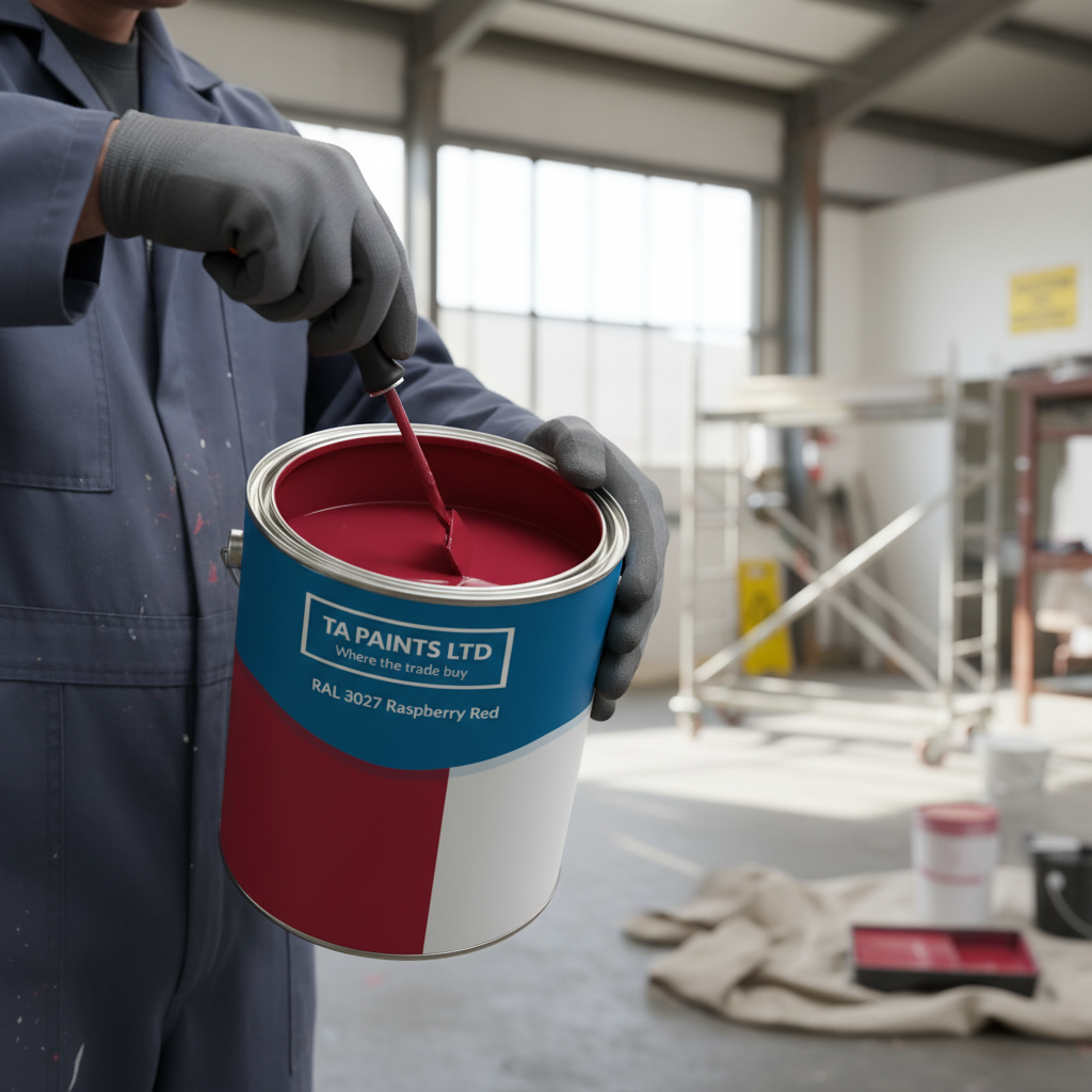 Premium RAL 3027 Raspberry Red Paint - High-Performance Finish for Durable Applications