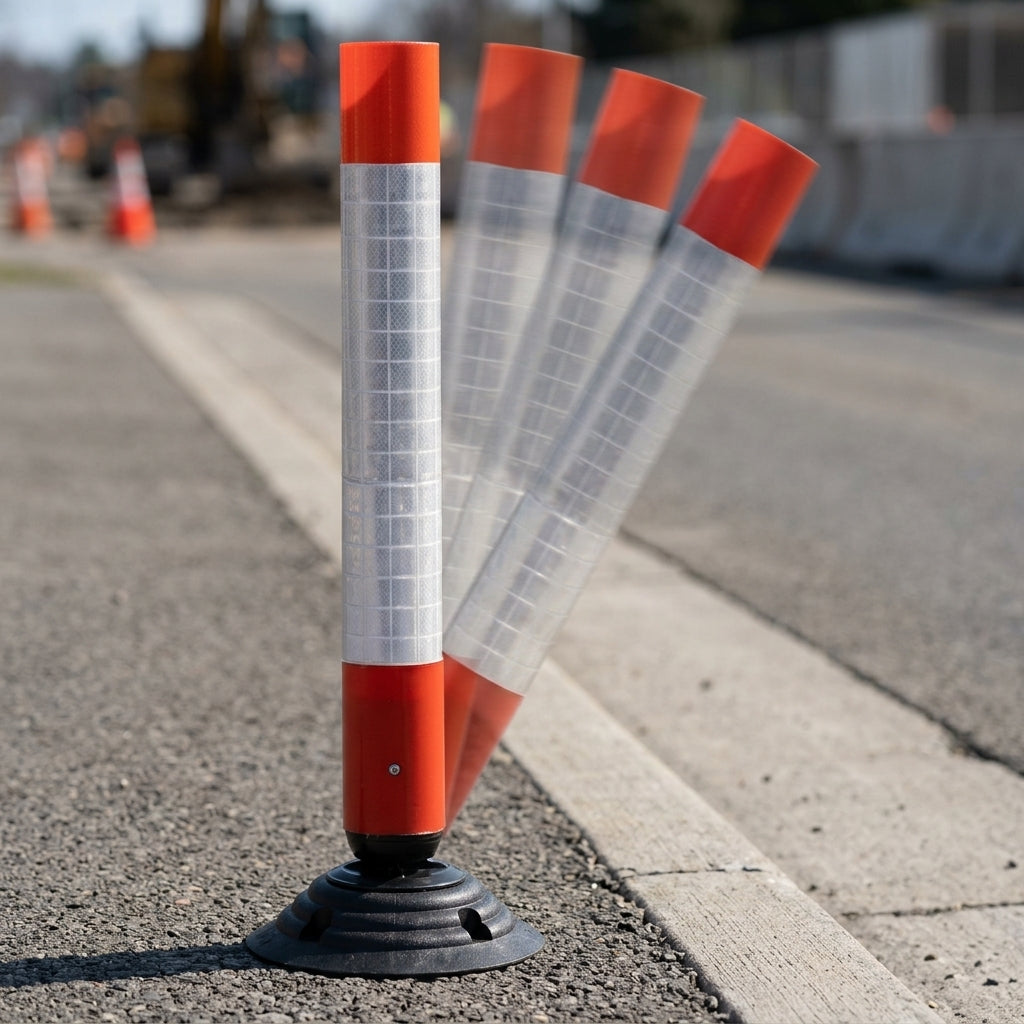 75cm Flexible Traffic Control Post with Self-Righting Base (view 2)