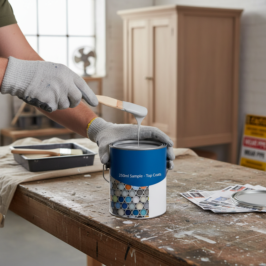 Premium 250ml Paint Sample Tester Pot for Accurate Color Matching and Application