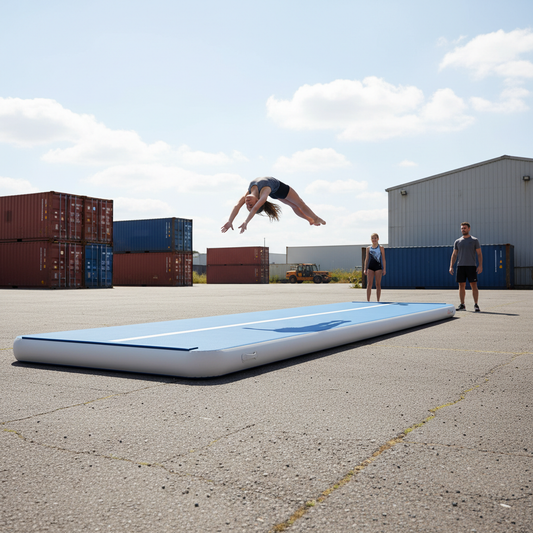 Premium Air Track Pro Air Floor 12m x 2m x 30cm - Safe and Durable Gym Mat for Skill Training