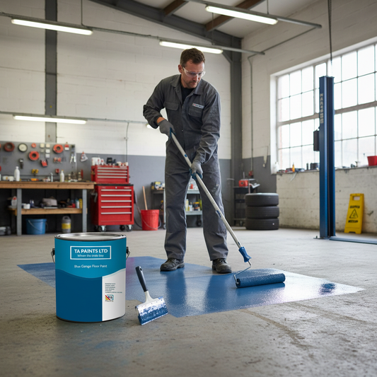 Premium Durable Garage Floor Paint - Chemical Resistant, UV Protected Coating for Concrete and Metal Surfaces